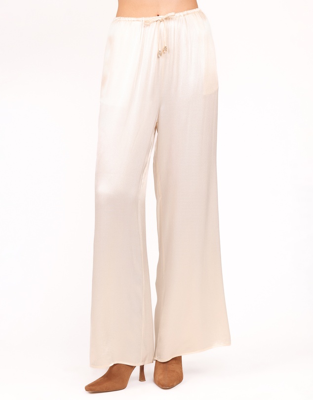 Petal & Pup - Valia Wide Leg Pant - Cream