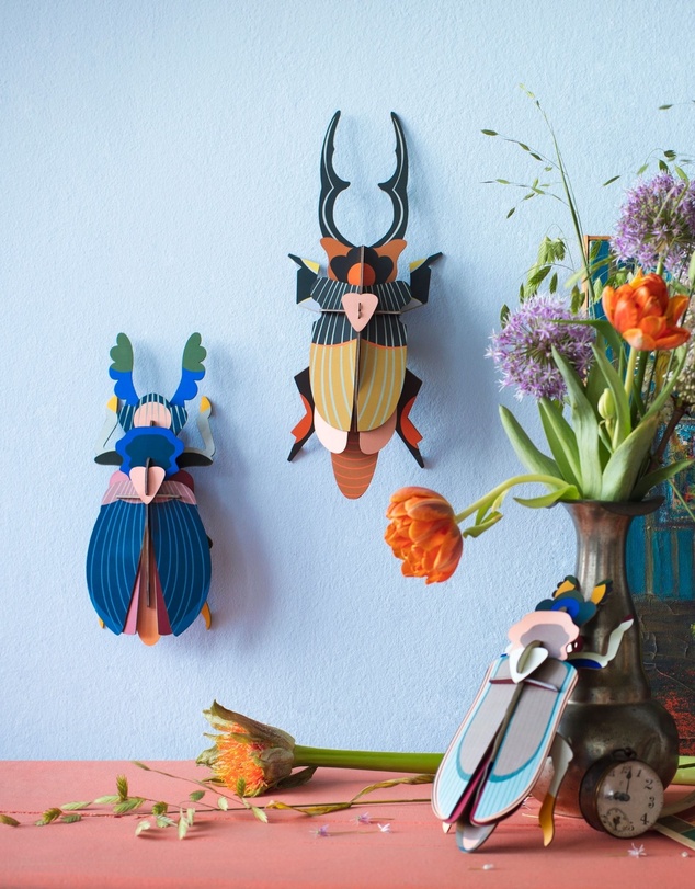 Studio Roof  - Wall Art Beetles A4