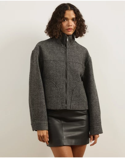 Atmos&Here - Iris Wool Blend Bomber