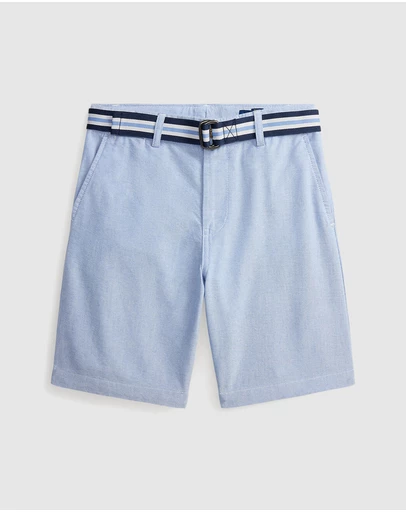 Polo Ralph Lauren - Belted Cotton Oxford Shorts - Teens