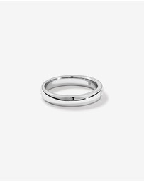 Michael Hill - 0.05 Carat TW Round Brilliant Diamond Duo Wedding Band in 18kt White Gold