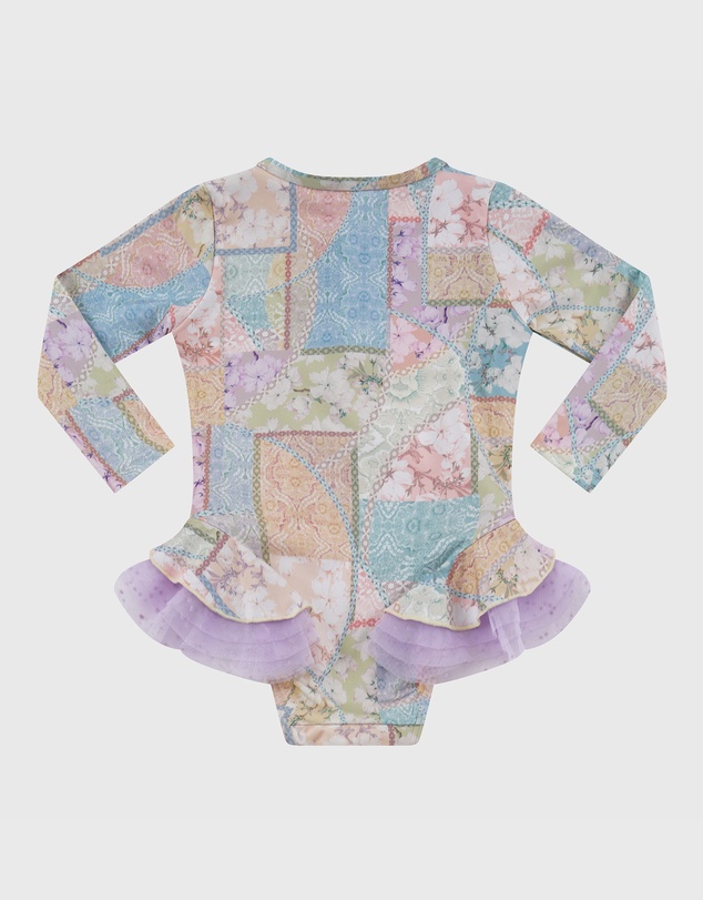 Aqua Blu Kids - Brindle Long Sleeve One Piece - Babies