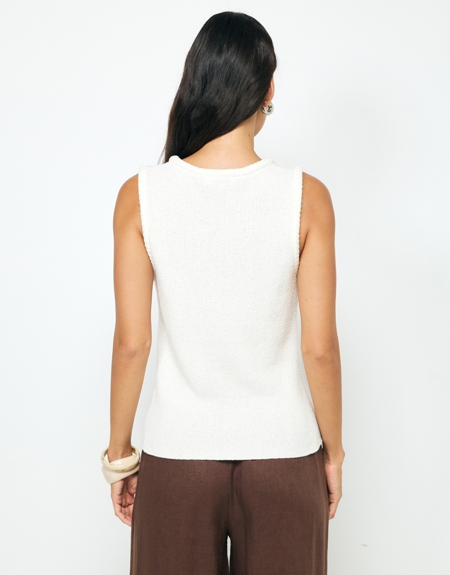 AERE - Lori Organic Cotton Knit Vest