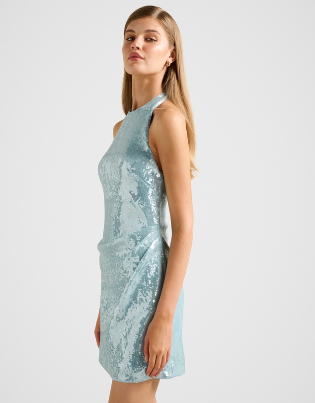 Forever New - Tate Sequin Halter Neck Mini Dress