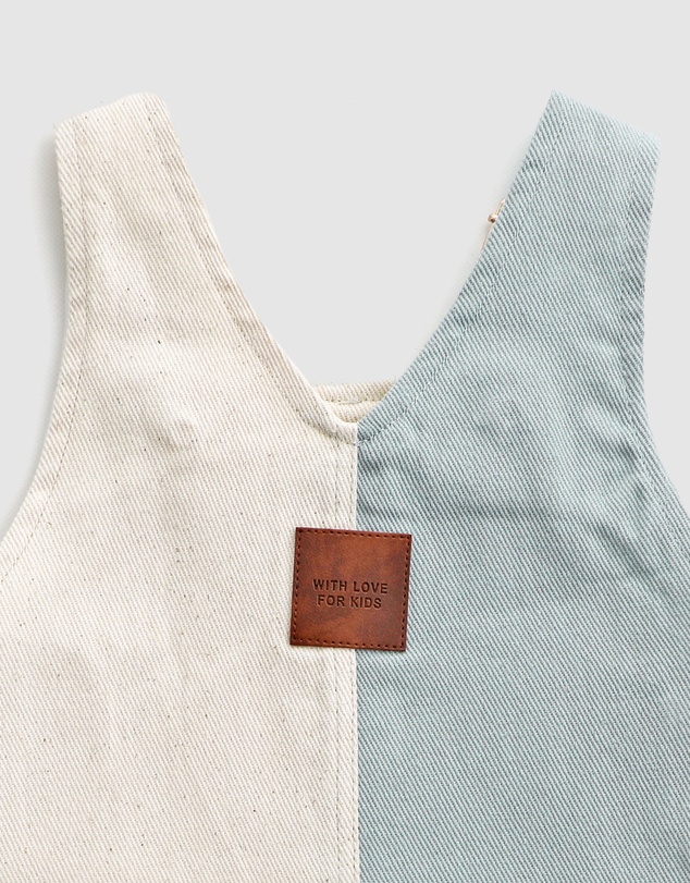 WITH LOVE FOR KIDS - Everett Short Denim Overalls - Babies - Kids