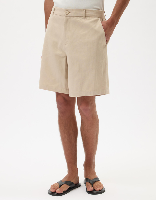 AERE - Bermuda Linen Blend Shorts