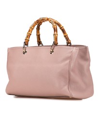 Pre-Loved by Azura Reborn - Pre-Loved Medium Calfskin Bamboo Shopper Satchel