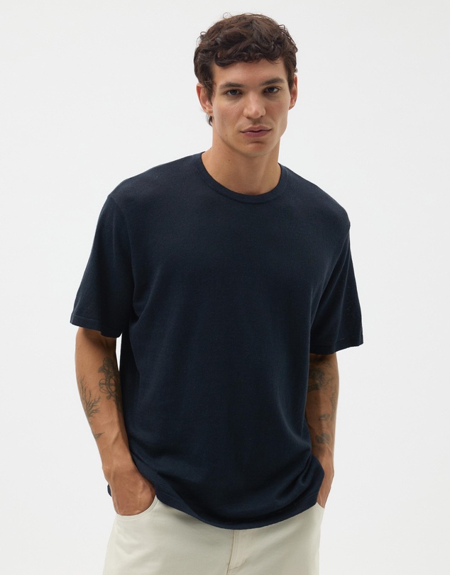 AERE - Linen Blend T-Shirt