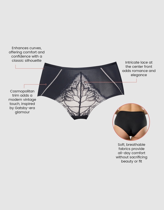 Parfait - Charlene High Waist Brief With Lace