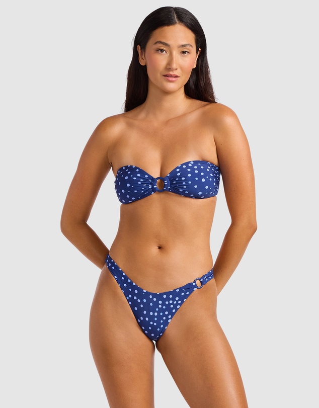 Seafolly - Dolce Dot Ring Front Bandeau Bikini Top