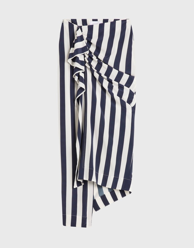 BONDI BORN - Orta Silk Draped Skirt