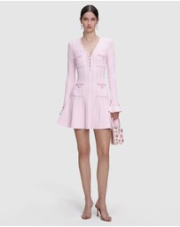 Self Portrait - Trim Knit Mini Dress