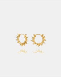 Rachel Jackson - Electric Goddess Mini Huggie Gold Hoop Earrings
