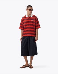 Zanerobe - Box Crop Polo Red/Navy