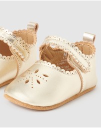 Purebaby - Leather Eyelet Mary Jane-Kids-Babies
