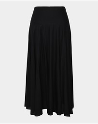 Forcast - Deb Cotton Midi Full Skirt