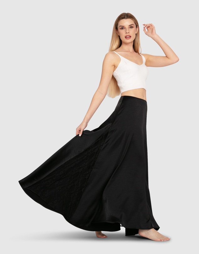 Belle & Bloom - California Dreamin' Maxi Skirt - Black