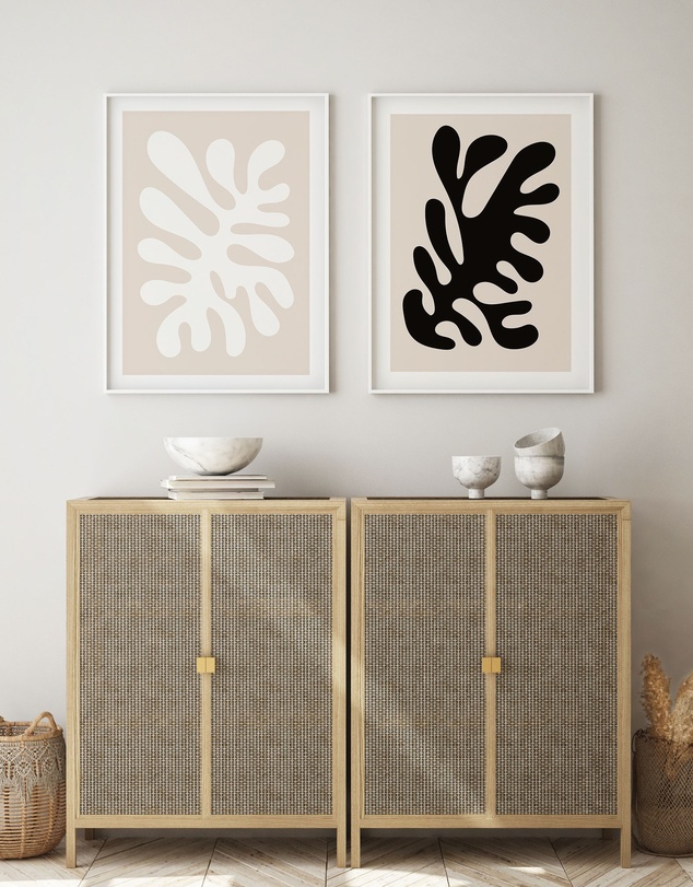 Olive et Oriel - Organic Shapes I Art Print
