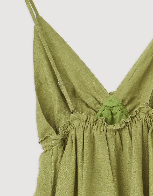 Revibe - Repaired AERE Jaylah Linen Slip Dress