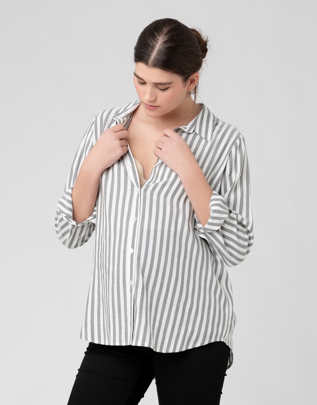 Ripe Maternity - Lou Stripe Shirt