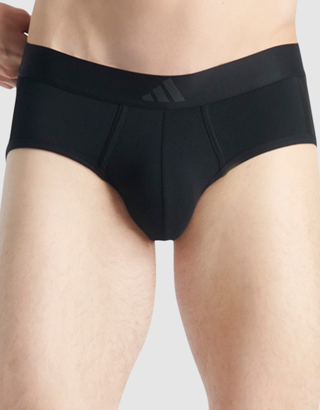 adidas Sportswear - 2 Pack Active Flex Cotton 3 Stripes Low Rise Brief Underwear