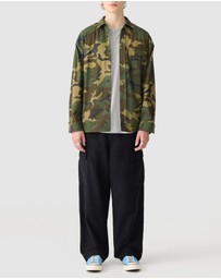 Bassike - Drop Shoulder Camo Shirt