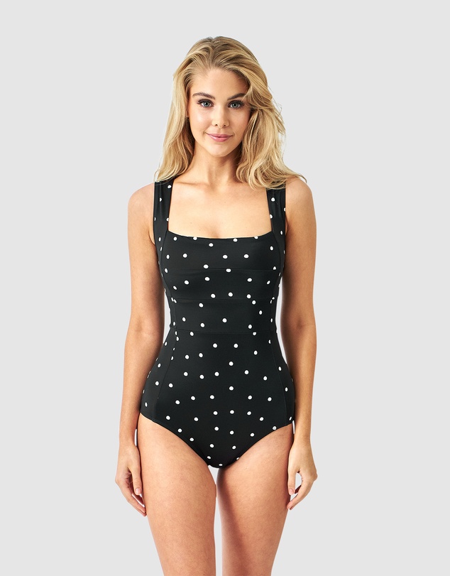 UNE PIECE - Classic Square Neck One Piece Swimsuit
