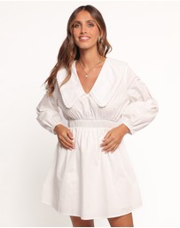 Petal & Pup - Nerida Long Sleeve Mini Dress - White