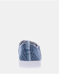 Vionic - Pismo Casual Sneaker - Blue Checkered Denim