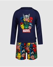 Rock Your Kid - Avengers Marvel Rashie Set - ICONIC EXCLUSIVE - Kids-Teens