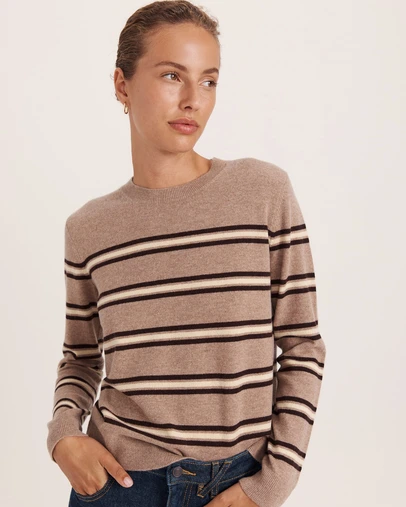 SABA - Nora Wool Cashmere Stripe Knit