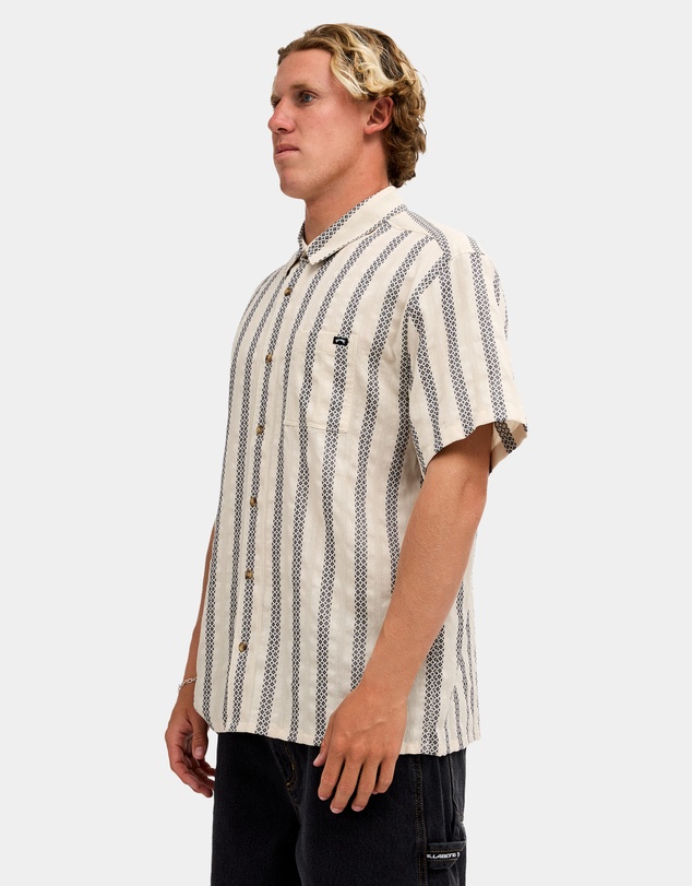 Billabong - Mens Sundays Jacquard Short Sleeve Shirt