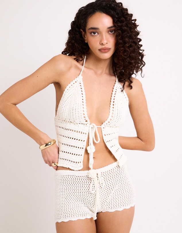 Subtitled - Matilda Crochet Halter Top