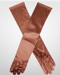 DENTS - Long Above Elbow Satin Gloves