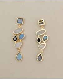 Meshca - Trapeze Midnights Earrings
