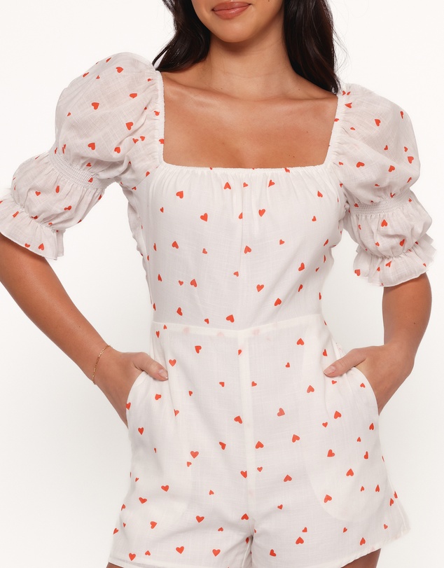 Petal & Pup - Emerson Playsuit - Ditsy Heart