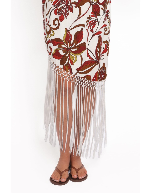 Petal & Pup - Aquarius Midi Dress - Brown Floral