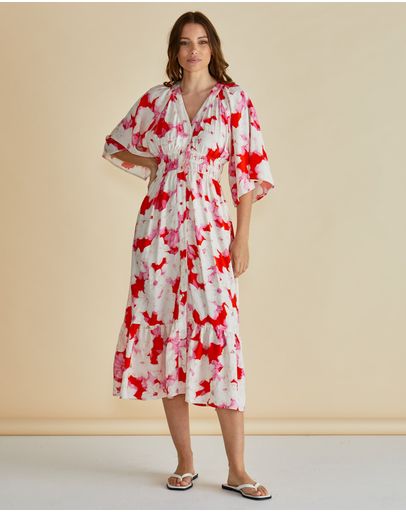 Red Floral Print