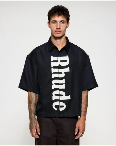 RHUDE - Centre Logo Button Up Shirt