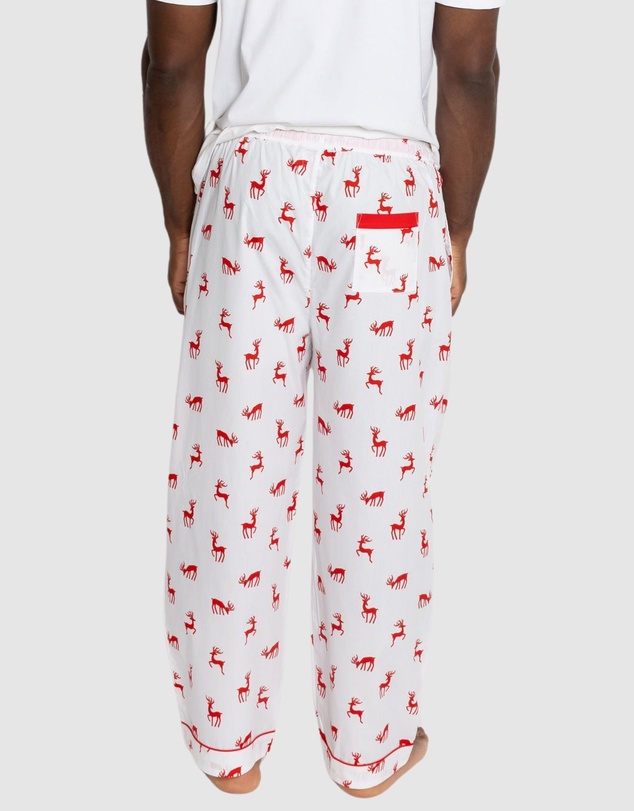 Sant And Abel - Men's Reindeer Red PJ Pants