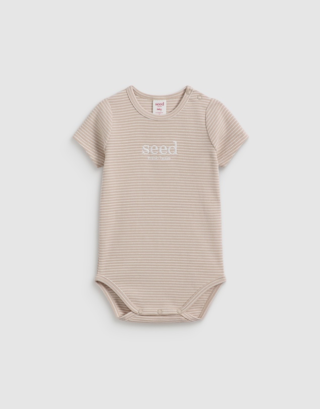 Seed Heritage - Core Rib Logo Bodysuit