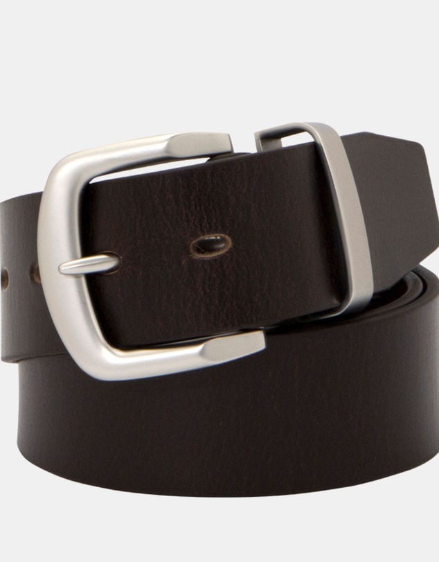Buckle - Station. Australian Made Full Grain Natural Leather Belt. 38mm width.