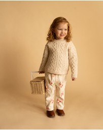 Bebe by Minihaha - Emmy Petal Pull On Jeans 3-7 Yrs