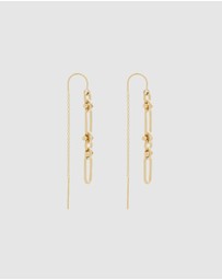 Alana Maria - Santorini Thread Earrings - Gold