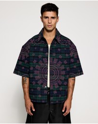 RHUDE - Paisley Flannel Boxy Shirt