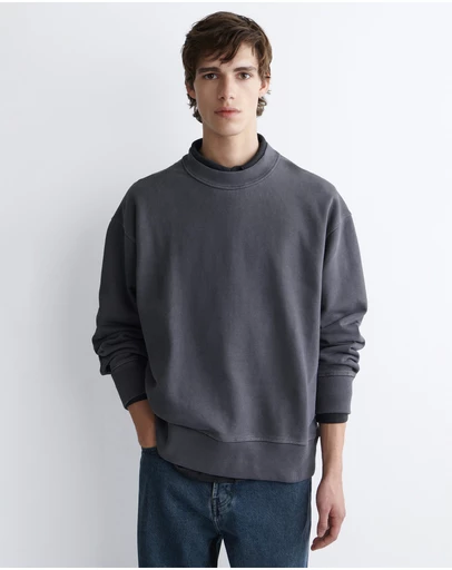COS - Relaxed Washed-Cotton Sweatshirt