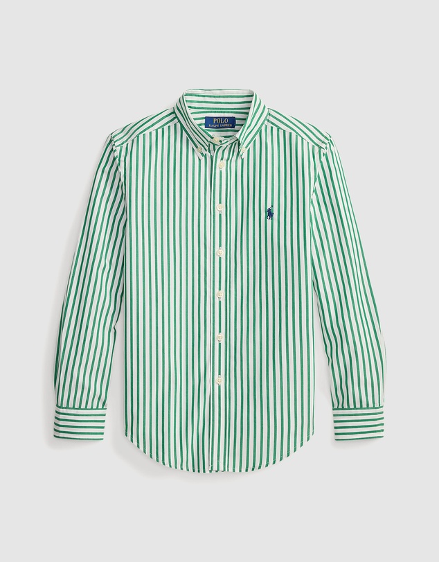 Polo Ralph Lauren - Striped Cotton Poplin Shirt - Teens