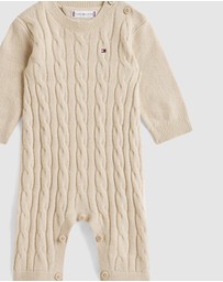 Tommy Hilfiger - Cable Knit Relaxed Coverall - Baby