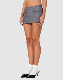 EDIKTED - Magnolia Pinstripe Mini Skort