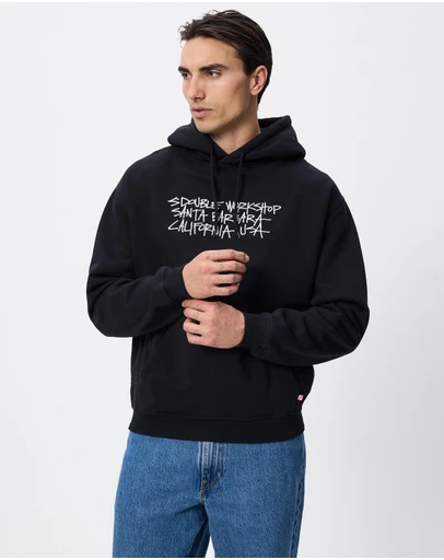 S Double - Address Text Pullover Hoodie